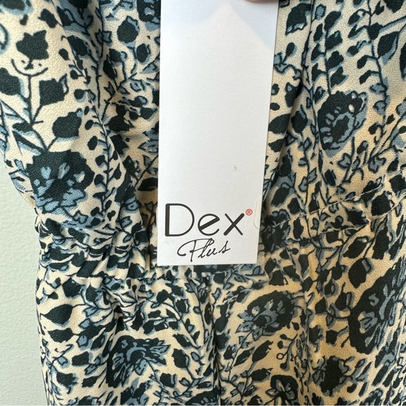 DEX Boho Maxi Dress Tie Shoulder 2X Summer - Picture 8 of 8